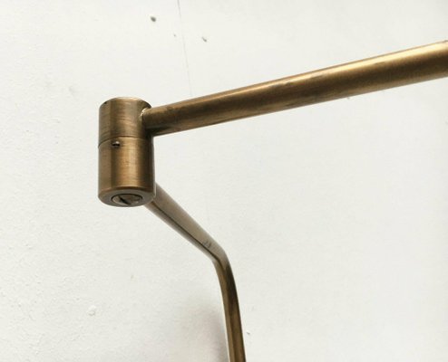 Mid-Century German Hollywood Regency Style Brass Wall Lamp Sconce by Florian Schulz for Interline, 1970s-UAH-1279125