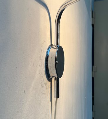 Mid-Century German Hollywood Regency Style Chrome Wall Lamp by Florian Schulz for Interline, 1970s-UAH-1726560