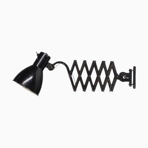 Mid-Century German Industrial Black Scissors Wall Lamp-TCS-1752487