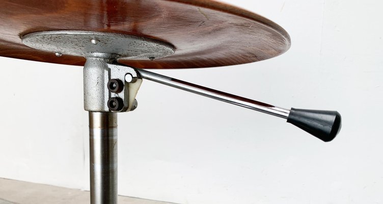 Mid-Century German Industrial Swivel Office Stool from Schmitz, 1960s-UAH-1649779