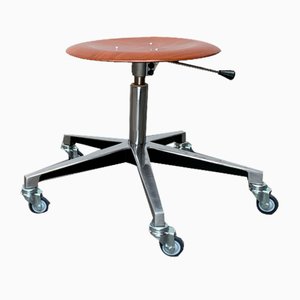 Mid-Century German Industrial Swivel Office Stool from Schmitz, 1960s-UAH-1649779