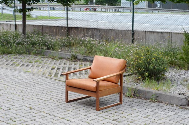 Mid-Century German Leather Easy Chair-UF-985335