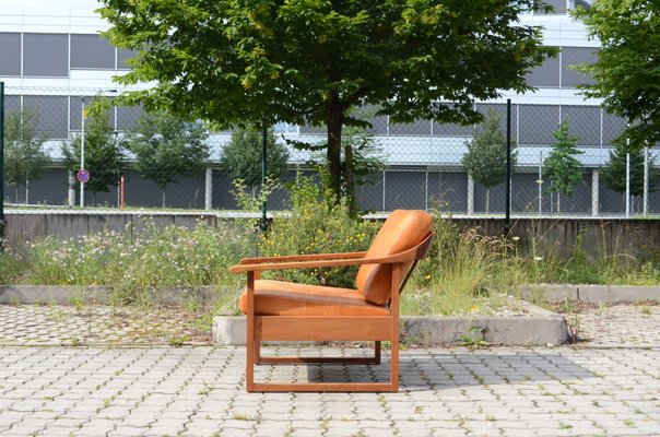 Mid-Century German Leather Easy Chair-UF-985335