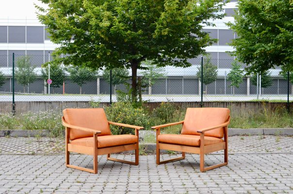 Mid-Century German Leather Easy Chair-UF-985335