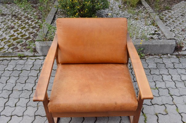 Mid-Century German Leather Easy Chair-UF-985335