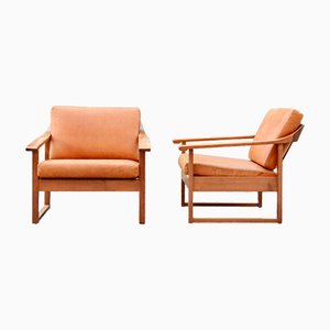 Mid-Century German Leather Easy Chair-UF-985335