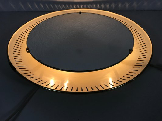 Mid-Century German Metal Mirror from Hillebrand Lighting, 1950s-PUK-564664