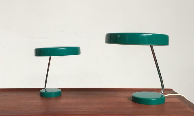 Mid-Century German Minimalist 6658 Table Lamps from Kaiser Idell / Kaiser Leuchten, 1960s, Set of 2-UAH-1451397