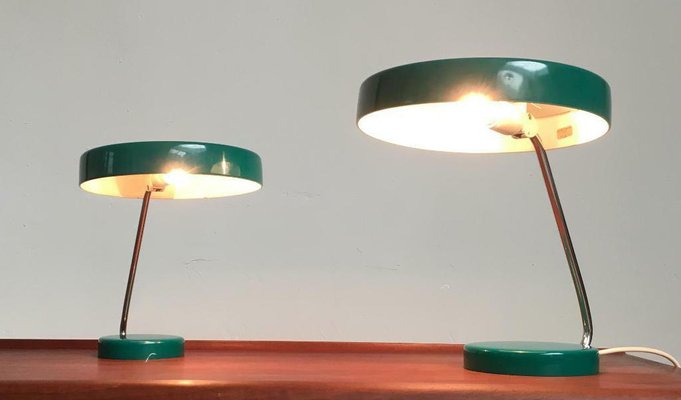 Mid-Century German Minimalist 6658 Table Lamps from Kaiser Idell / Kaiser Leuchten, 1960s, Set of 2-UAH-1451397