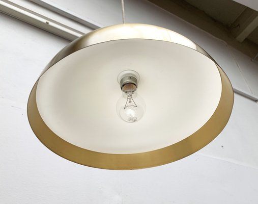 Mid-Century German Minimalist Brass Dome Pendant from Beisl, 1960s-UAH-1449724