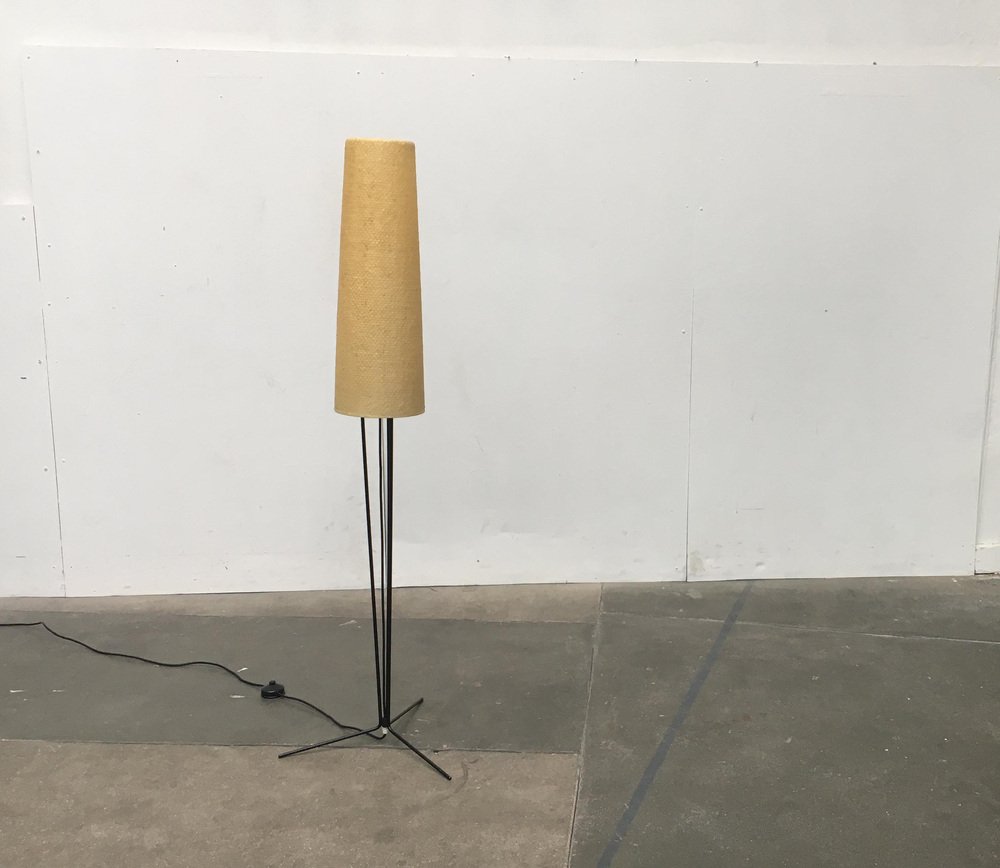 Mid-Century German Minimalist Floor Lamp from Hesse Leuchten, 1960s