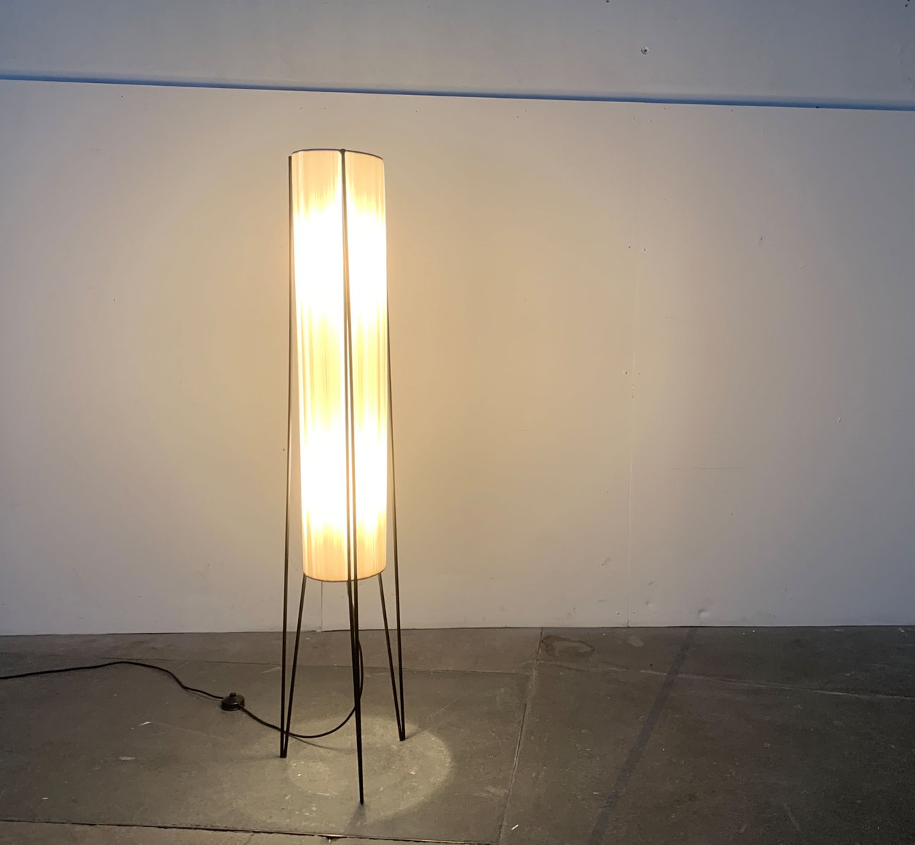 Mid-Century German Minimalist Floor Lamp from Hesse Leuchten, 1960s