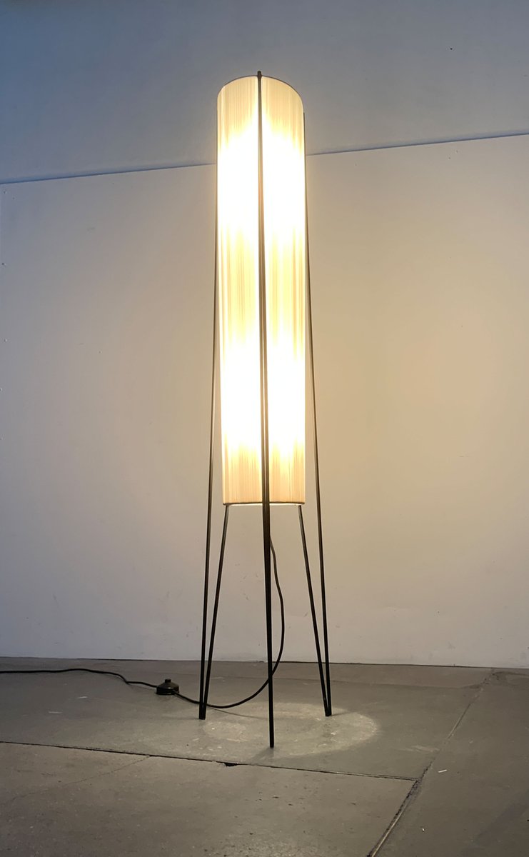 Mid-Century German Minimalist Floor Lamp from Hesse Leuchten, 1960s