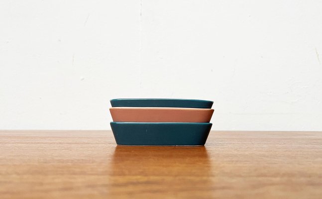 Mid-Century German Minimalist Heat Resistent Brillant Bowls from Cortendorf, 1960s, Set of 3-UAH-1821208