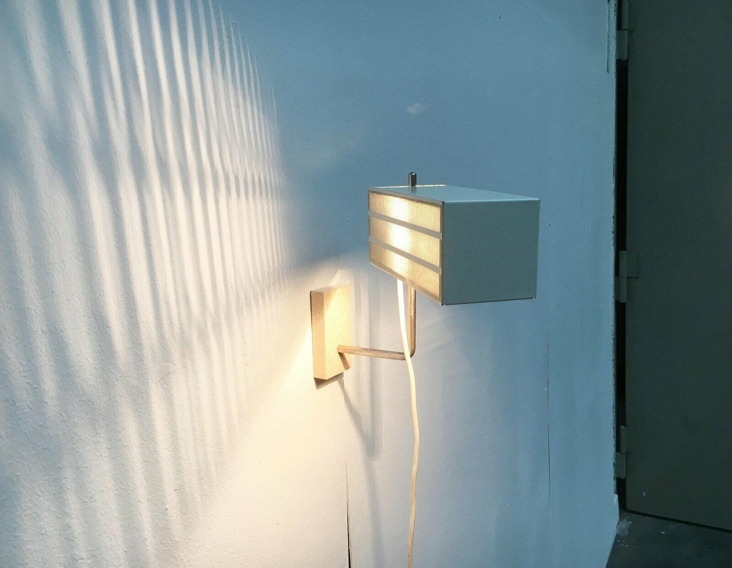 Mid-Century German Minimalist Model Flamingo Wall Lamp from Bur, Bünte & Remmler Leuchten, 1960s