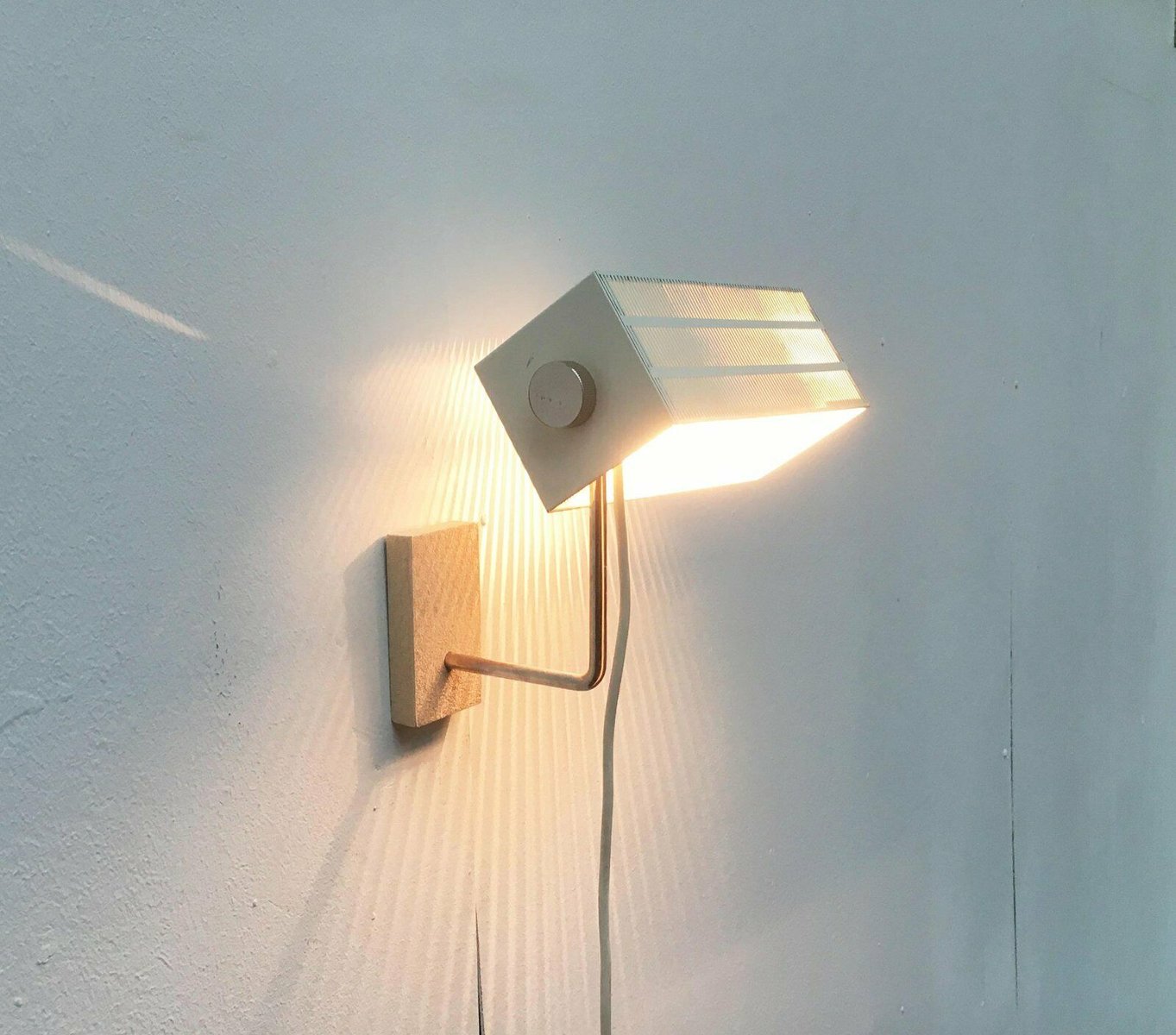 Mid-Century German Minimalist Model Flamingo Wall Lamp from Bur, Bünte & Remmler Leuchten, 1960s