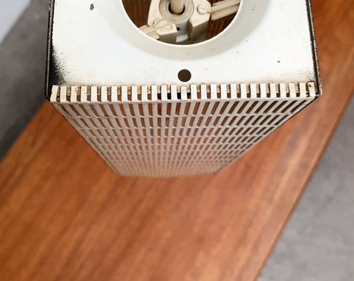 Mid-Century German Minimalist Perforated Metal Pendant Lamp, 1960s-UAH-1313354