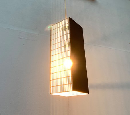 Mid-Century German Minimalist Perforated Metal Pendant Lamp, 1960s-UAH-1313354