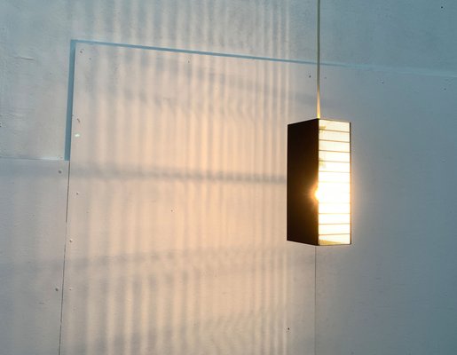 Mid-Century German Minimalist Perforated Metal Pendant Lamp, 1960s-UAH-1313354