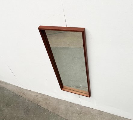 Mid-Century German Minimalist Teak Mirror from Zier-Form, 1960s-UAH-1782478