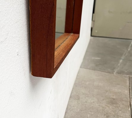 Mid-Century German Minimalist Teak Mirror from Zier-Form, 1960s-UAH-1782478