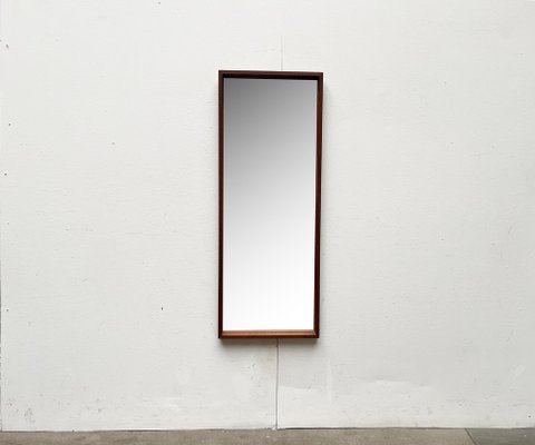 Mid-Century German Minimalist Teak Mirror from Zier-Form, 1960s-UAH-1782478