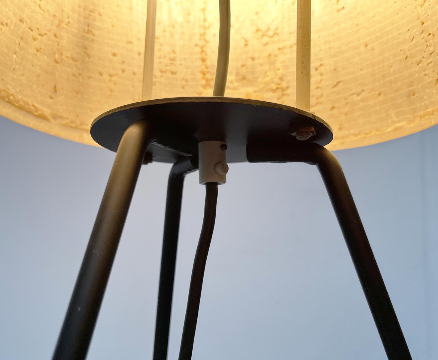 Mid-Century German Minimalist Tripod Floor Lamp from Hesse Leuchten, 1960s