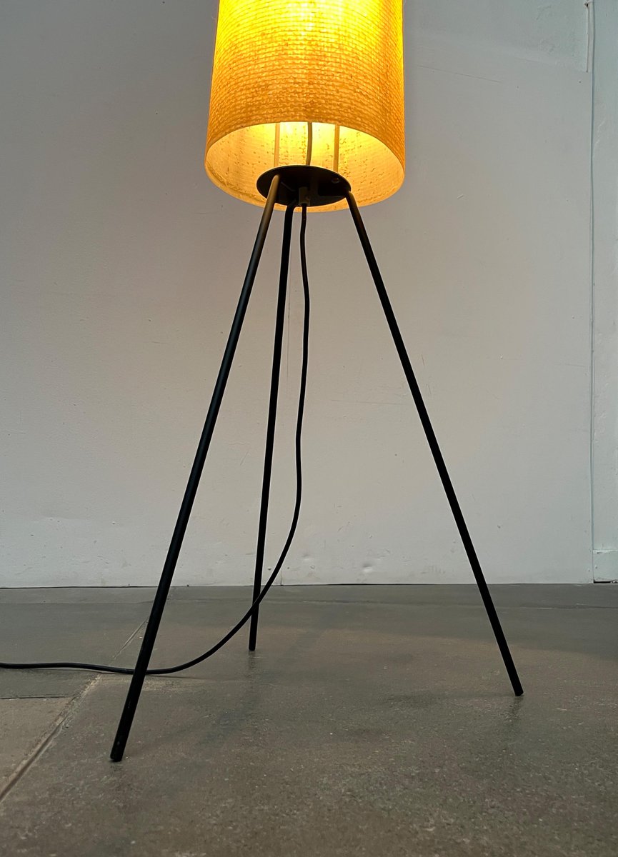 Mid-Century German Minimalist Tripod Floor Lamp from Hesse Leuchten, 1960s