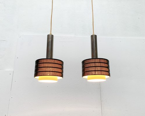 Mid-Century German Minimalist Twin Pendant by Bünte & Remmler, 1960s-UAH-1285670