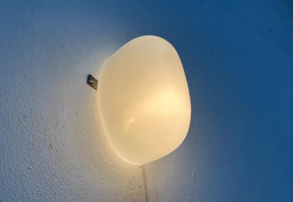 Mid-Century German Minimalist Wall Glass Lamp from Bur, Bünte & Remmler Leuchten, 1960s-UAH-2036278