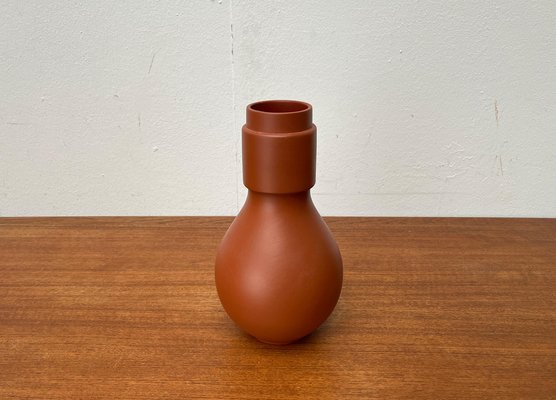 Mid-Century German Minimalist Wormser Terra-Sigillata Pottery Vase, 1960s-UAH-1796632