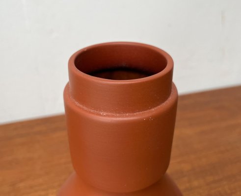 Mid-Century German Minimalist Wormser Terra-Sigillata Pottery Vase, 1960s-UAH-1796632