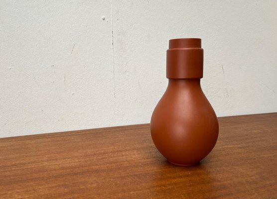 Mid-Century German Minimalist Wormser Terra-Sigillata Pottery Vase, 1960s-UAH-1796632