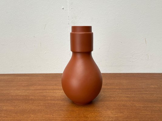 Mid-Century German Minimalist Wormser Terra-Sigillata Pottery Vase, 1960s-UAH-1796632