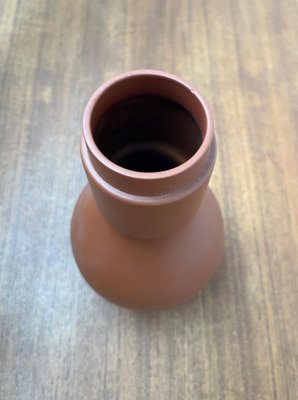 Mid-Century German Minimalist Wormser Terra-Sigillata Pottery Vase, 1960s-UAH-1796632