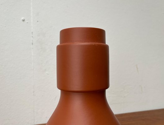 Mid-Century German Minimalist Wormser Terra-Sigillata Pottery Vase, 1960s-UAH-1796632