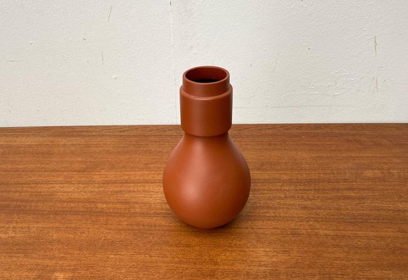 Mid-Century German Minimalist Wormser Terra-Sigillata Pottery Vase, 1960s-UAH-1796632