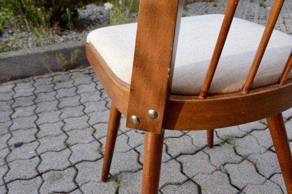 Mid-Century German Mohair Dining Chairs, 1950s, Set of 4-UF-1371992