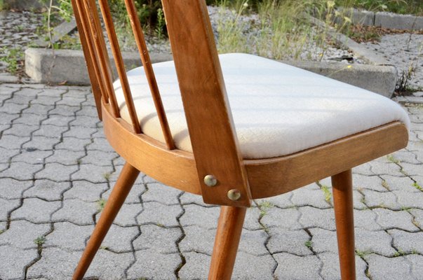 Mid-Century German Mohair Dining Chairs, 1950s, Set of 4-UF-1371992