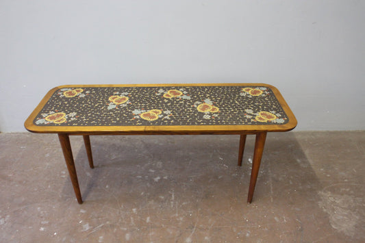 Mid-Century German Mosaic Coffee Table by Berthold Müller