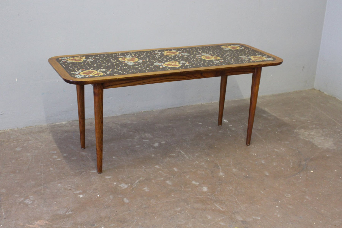 Mid-Century German Mosaic Coffee Table by Berthold Müller