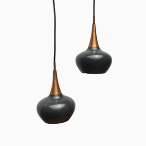 Mid-Century German Pendant Lamps from Kaiser Leuchten, Set of 2-UAH-900245