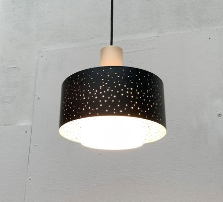 Mid-Century German Perforated Metal Pendant by Ernest Igl for Hillebrand Leuchten, 1960s-UAH-1339362