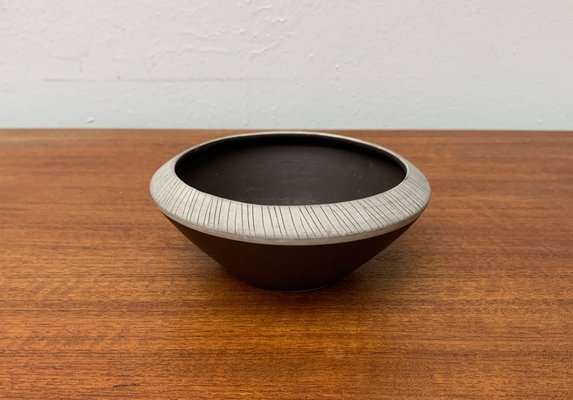 Mid-Century German Pottery Minimalist Bowl, 1960s-UAH-1371930