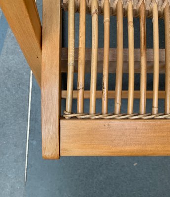 Mid-Century German Rattan Rocking Chair from Deutschen Werkstätten Hellerau, 1960s-UAH-1016664