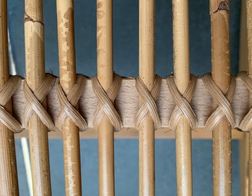 Mid-Century German Rattan Rocking Chair from Deutschen Werkstätten Hellerau, 1960s-UAH-1016664