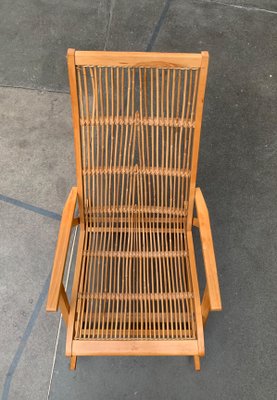 Mid-Century German Rattan Rocking Chair from Deutschen Werkstätten Hellerau, 1960s-UAH-1016664