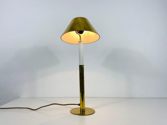 Mid-Century German Solid Brass Table Lamp from United Workshop, 1960s-PUK-826195