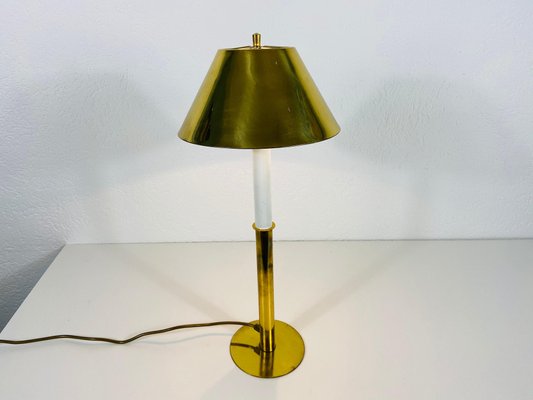 Mid-Century German Solid Brass Table Lamp from United Workshop, 1960s-PUK-826195