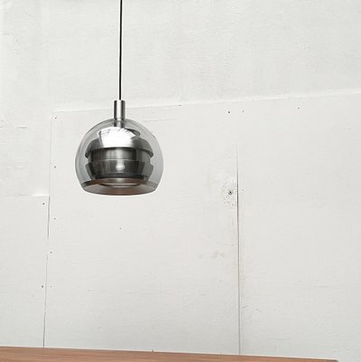 Mid-Century German Space Age Aluminum and Glass Globe Pendant Lamp from Doria, 1960s-UAH-1824264